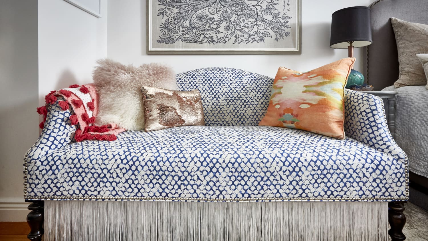 Here s How to Stylishly Store Things Under Your Living Room Sofa Apartment Therapy